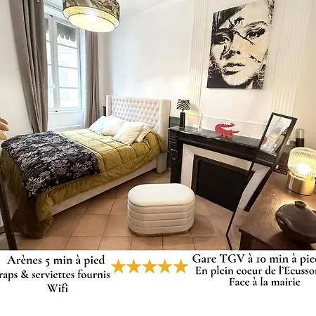 El Carmen 60m2 - Centre Gare Tgv - Wifi Apartment Nimes